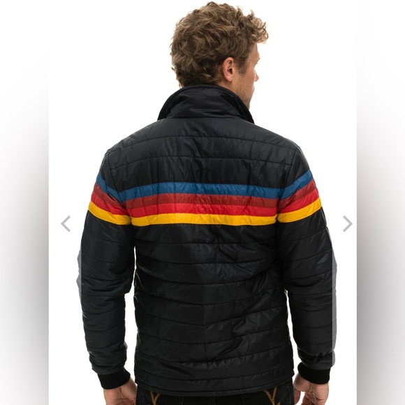 Aviator Nation 4 STRIPE JACKET - BLACK size M - Picture 5 of 7